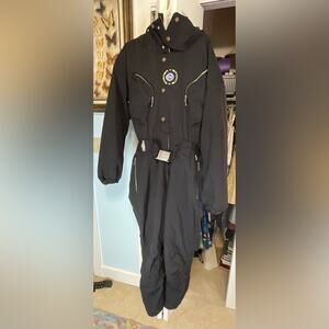 VTG LUXURY BOGNER SPORTS MENS BLACK SKI SNOW SUIT SZ 38 LONG WINTER CLOTHING